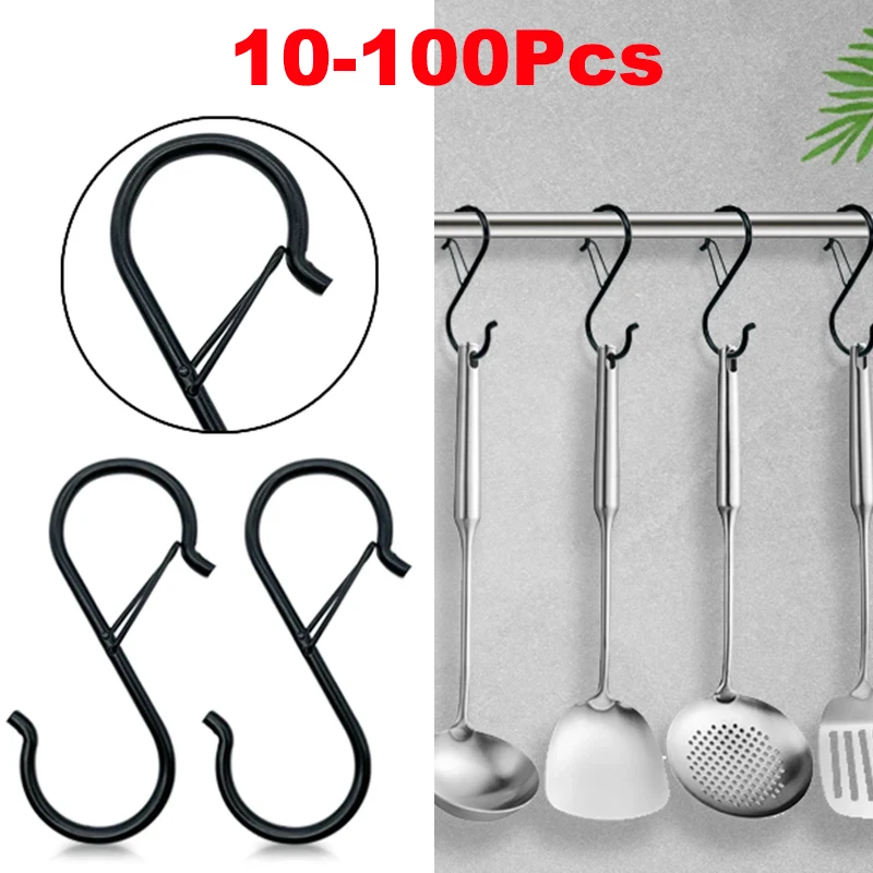 Home Bathroom Shelf - 10/100 adet Metal asma kancaları S