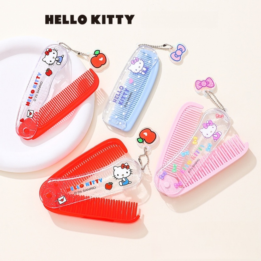Home Theater Bathroom - Sanrio Orijinal Katlanabilir Saç Tarağı Ayna