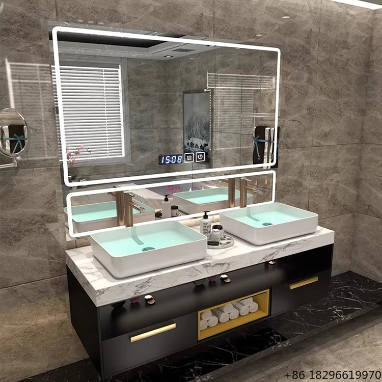 Bathroom Mirror Led - Modern Banyolar İçin Lavabolu ve LED