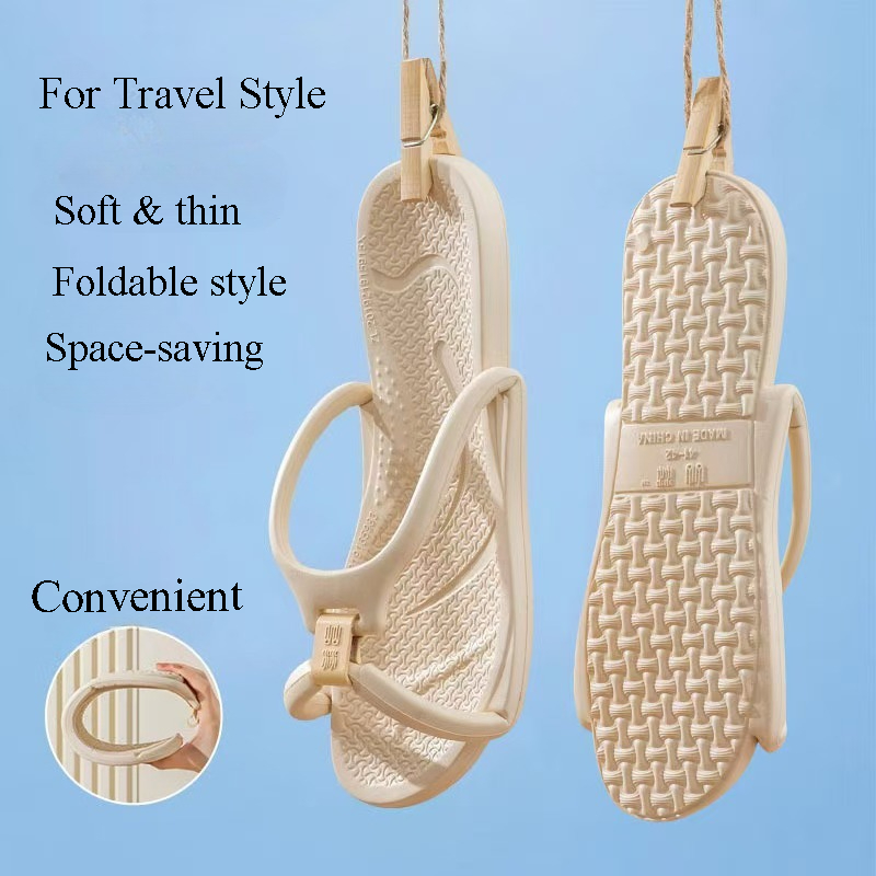Home Bath - Katlanabilir Seyahat Terlikleri Unisex EVA Parmak