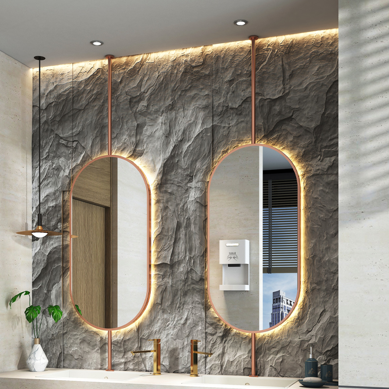 Bathroom Mirror Led - Boyutu 60x90 cm Tavan Oval Asılı