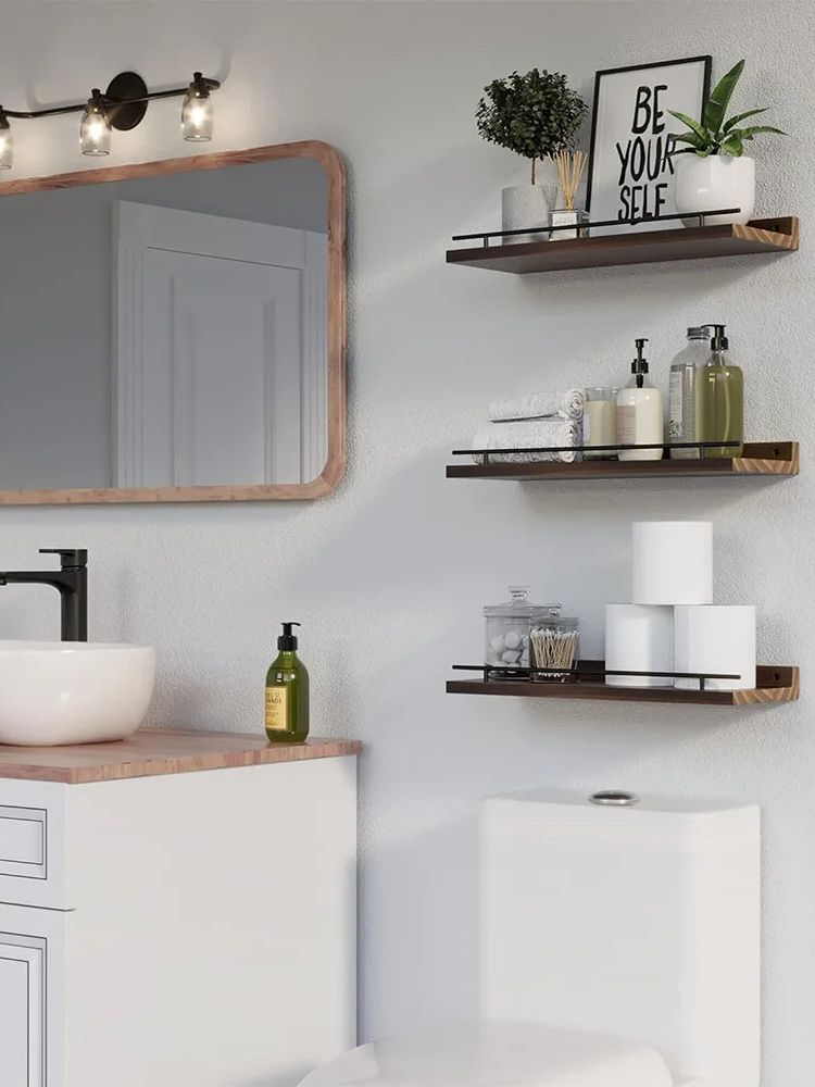Ahşap depolama raf banyo mutfa - Home Bathroom Shelf incelemesi ve fiyatı