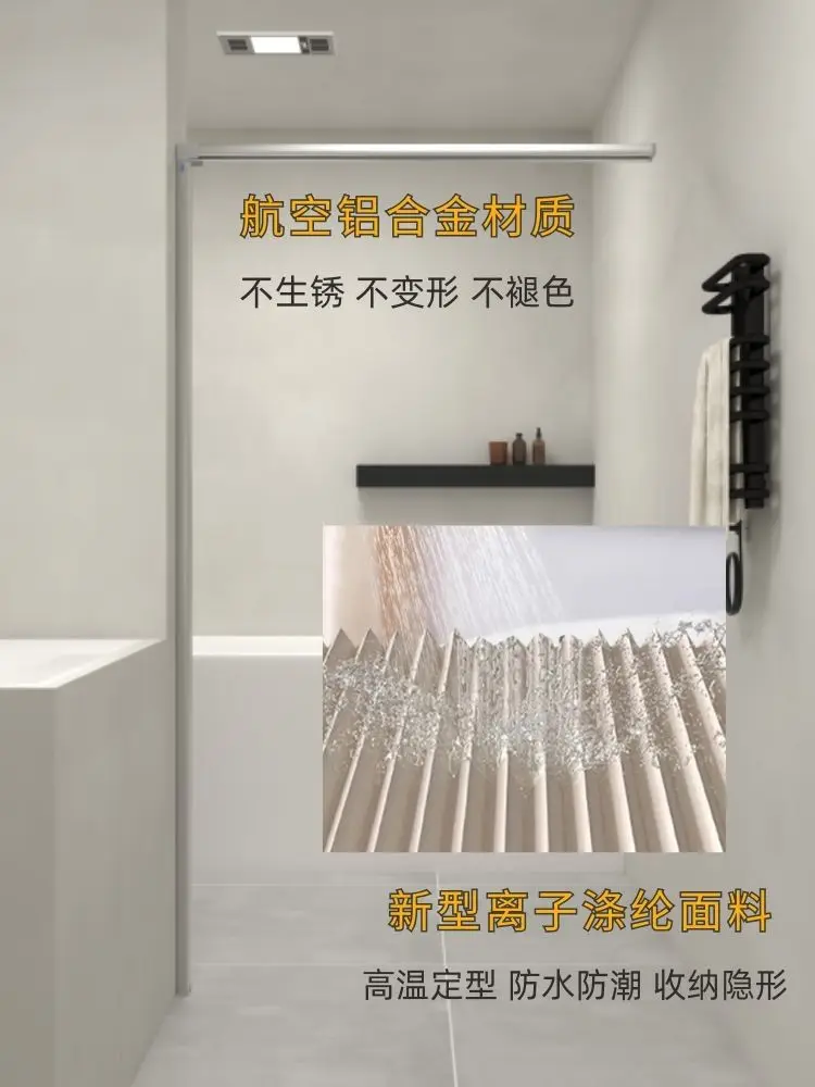 Görünmez katlanır duş perdesi, - Home Bathroom Partition incelemesi ve fiyatı