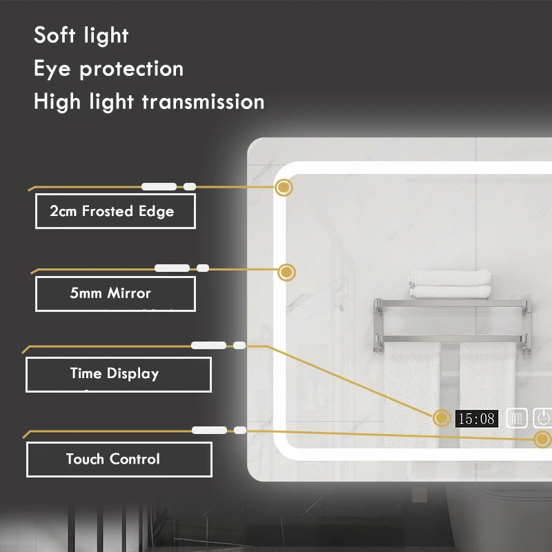 Banyo Aynası 70x90 cm Dikdörtg - Bathroom Mirror Led incelemesi ve fiyatı