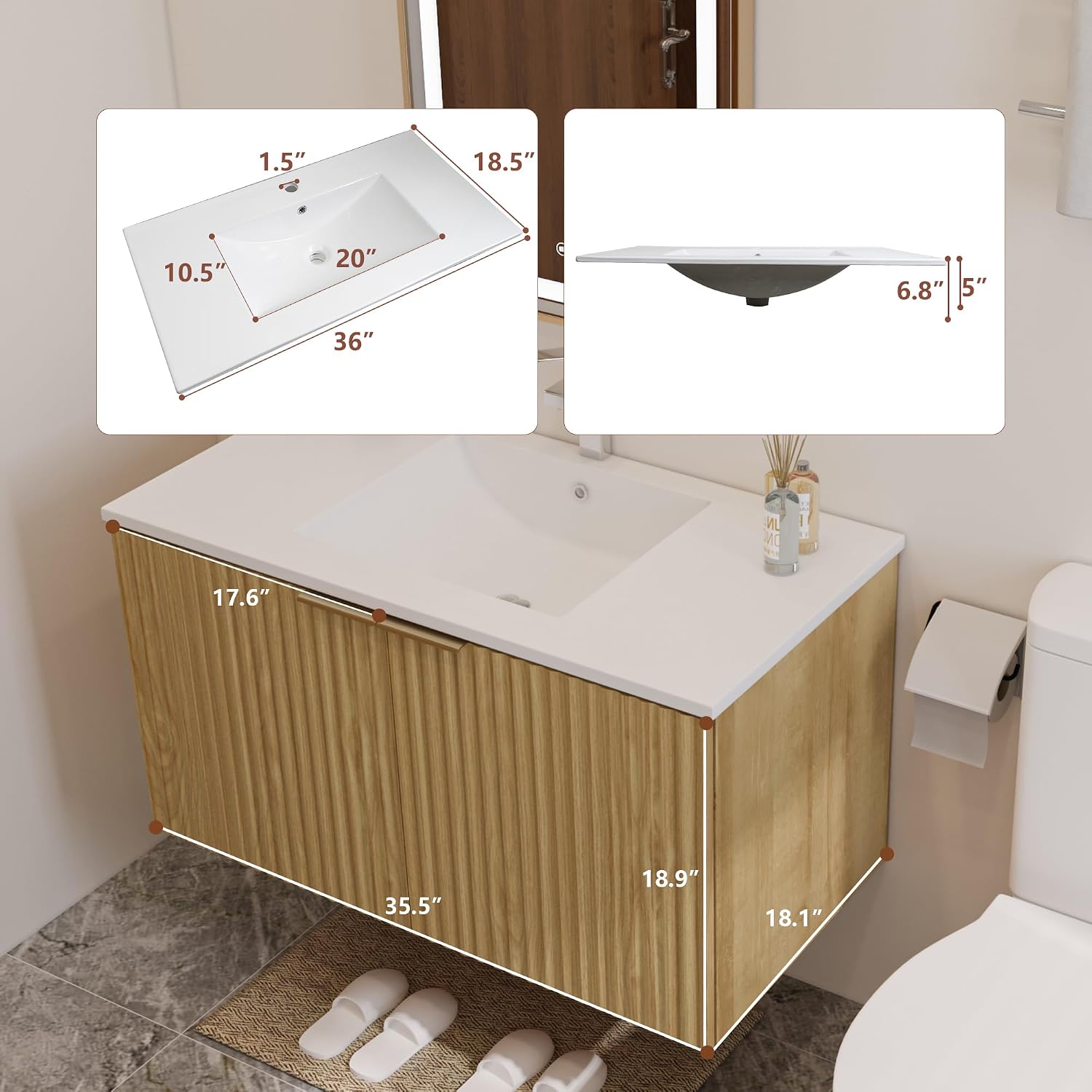 Modern Yüzer Banyo Dolabı Dalg - Home Bath incelemesi ve fiyatı