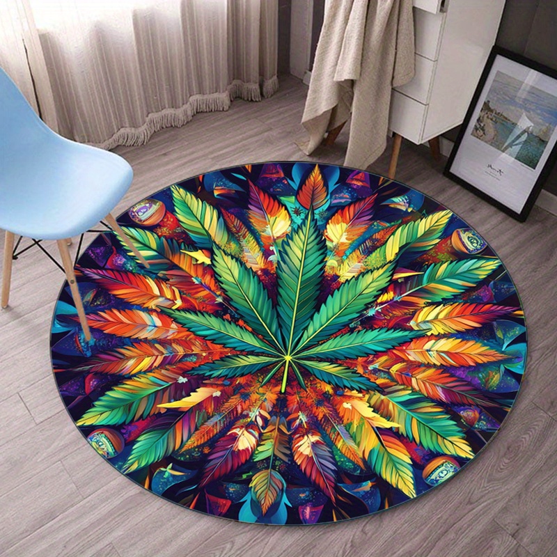 Renkli Tüy Mandala Yuvarlak Ha - Home Bathroom Door Design incelemesi ve fiyatı