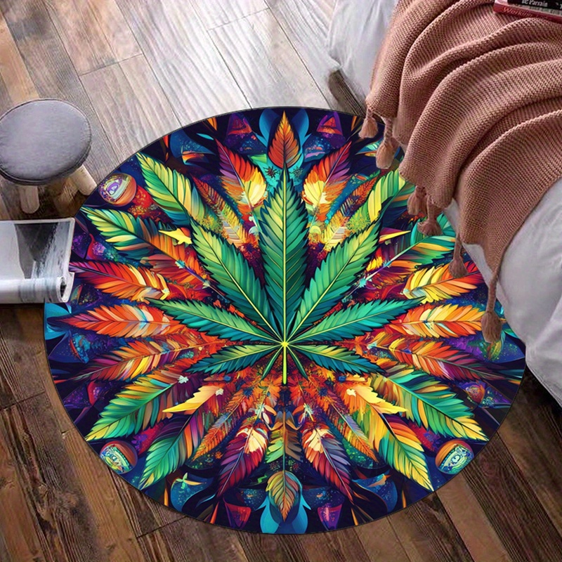 Renkli Tüy Mandala Yuvarlak Ha - Home Bathroom Door Design incelemesi ve fiyatı