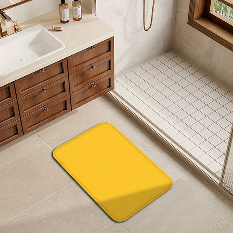1 adet saf sarı desen paspasla - Home Bathroom Door Design incelemesi ve fiyatı