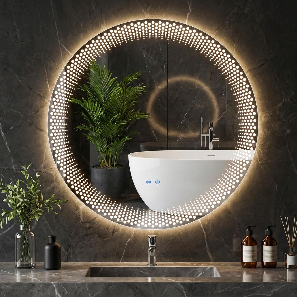 Yuvarlak LED Banyo Aynası 3 Re - Bathroom Mirror Led incelemesi ve fiyatı