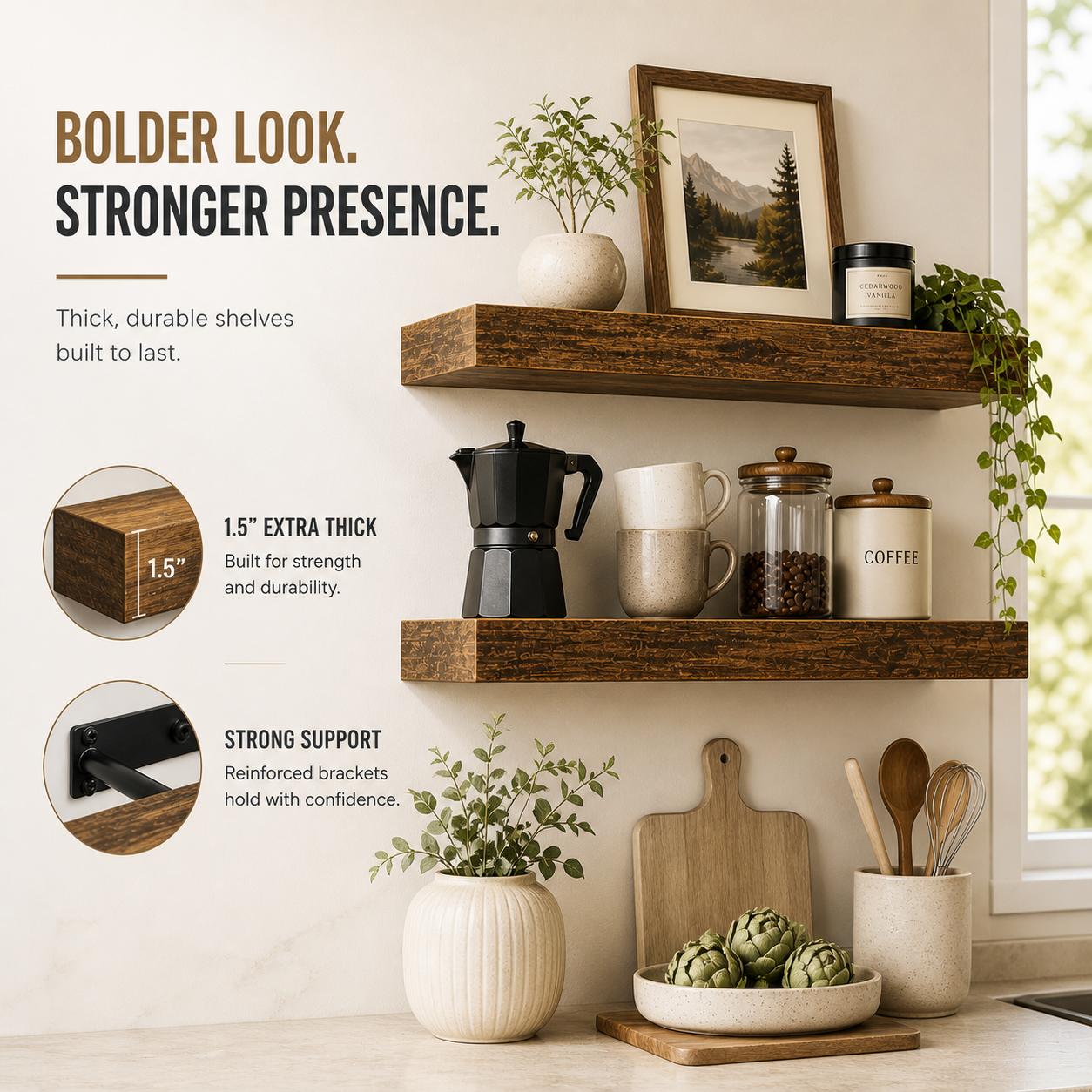 2 Adet Rustik Ahşap Duvara Mon - Home Bathroom Shelf incelemesi ve fiyatı