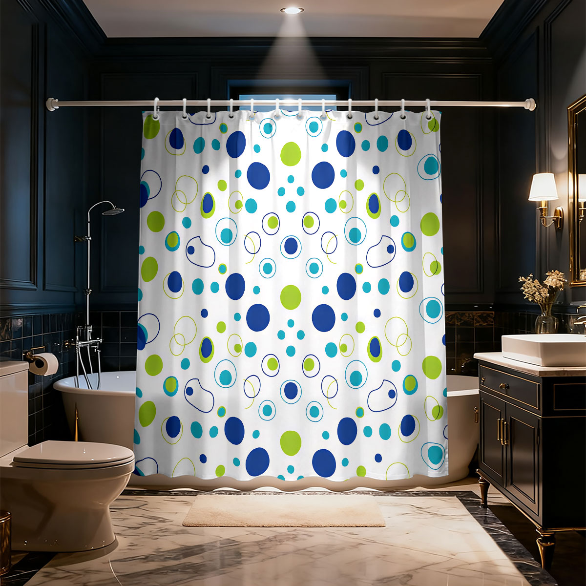 1 adet Renkli Kökenli Baskılı  - Home Bathroom Partition incelemesi ve fiyatı
