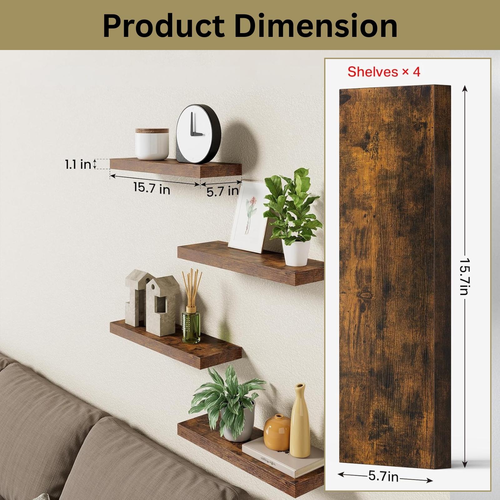 4 Adet Yüzer Raf Duvara Monte  - Home Bathroom Shelf incelemesi ve fiyatı