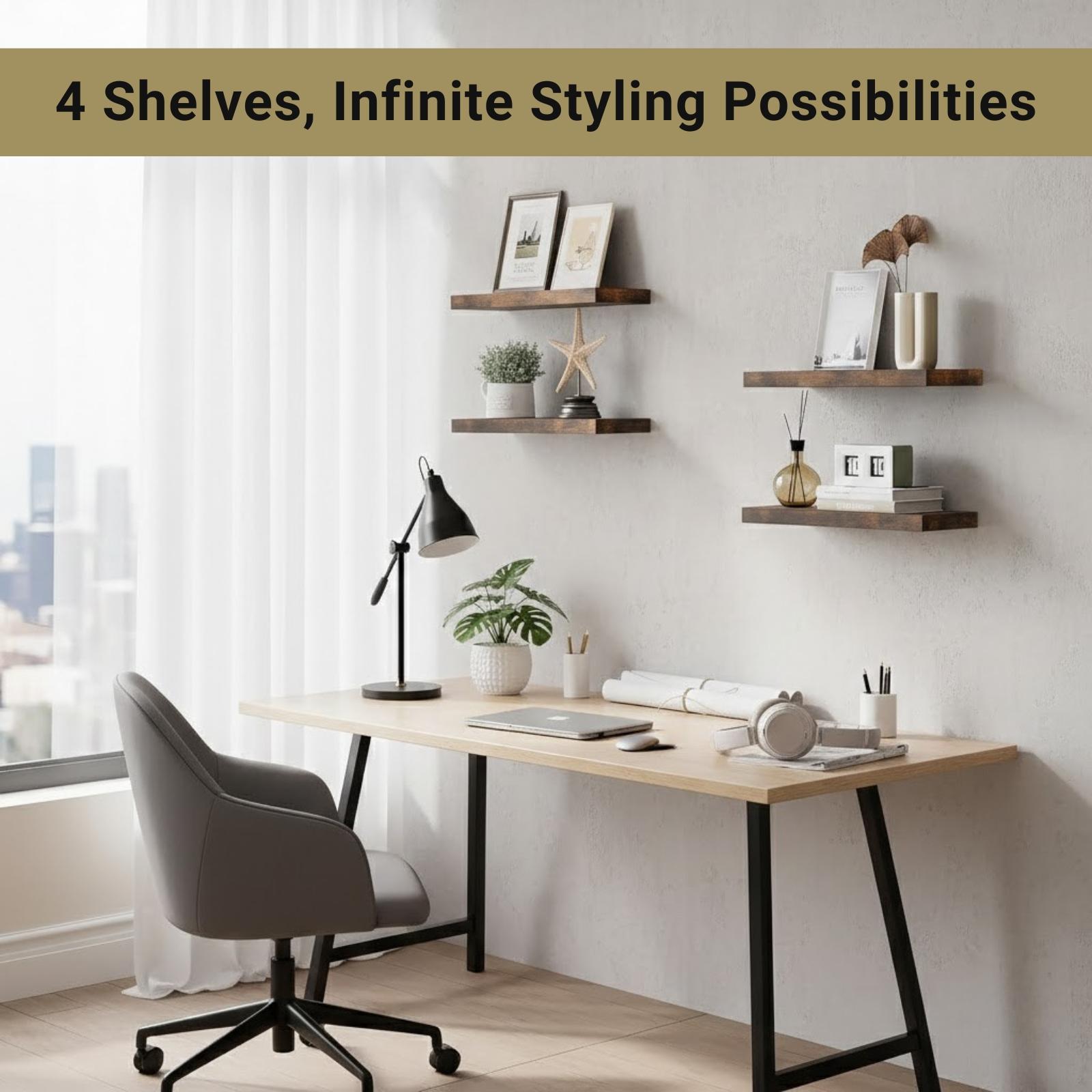 4 Adet Yüzer Raf Duvara Monte  - Home Bathroom Shelf incelemesi ve fiyatı