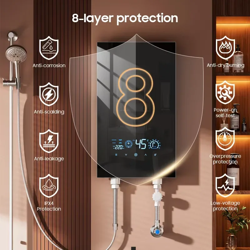 Yüksek Kaliteli Ev Tipi 8kW 12 - Home Bathroom Geyser incelemesi ve fiyatı