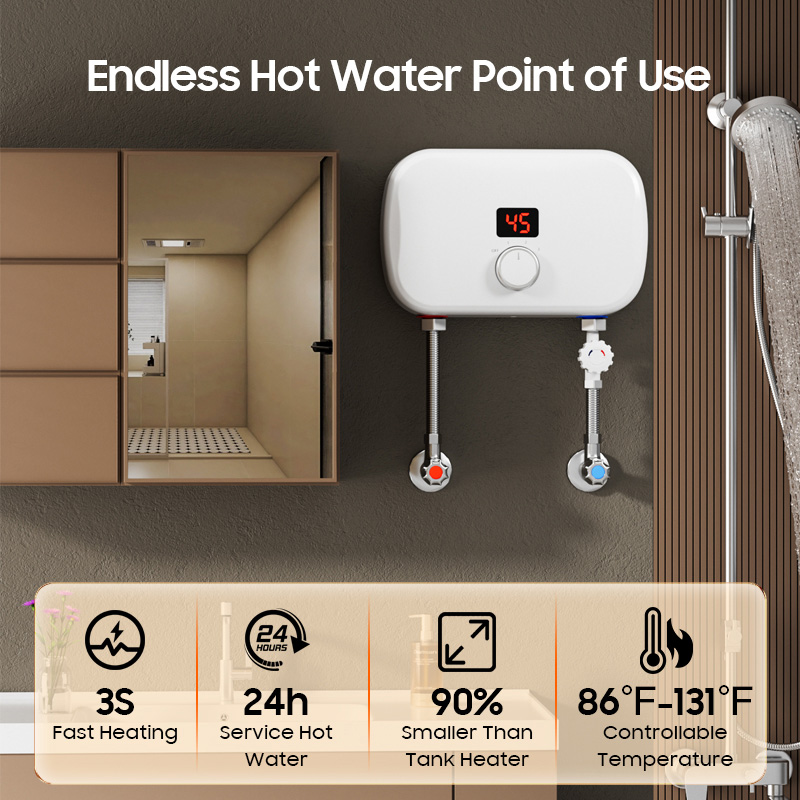 Ev Tipi Mini 5000W 5500kW Anın - Home Bathroom Geyser incelemesi ve fiyatı